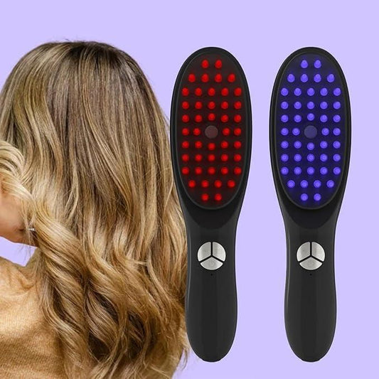 Electric Red & Blue Light Therapy Scalp Massager Comb